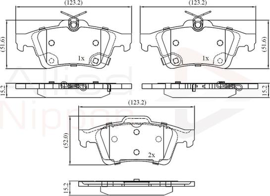 Comline ADB32397 - Тормозные колодки, дисковые, комплект autosila-amz.com