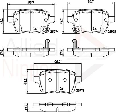 Comline ADB32279 - Тормозные колодки, дисковые, комплект autosila-amz.com