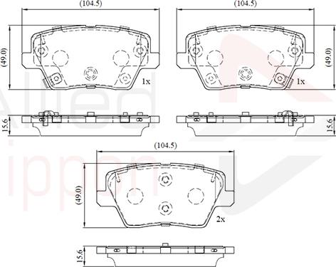 Comline ADB32772 - Тормозные колодки, дисковые, комплект autosila-amz.com