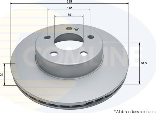 Comline ADC5002V - Тормозной диск autosila-amz.com