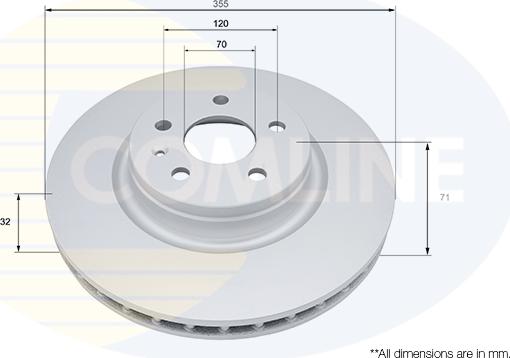 Comline ADC5113V - Тормозной диск autosila-amz.com