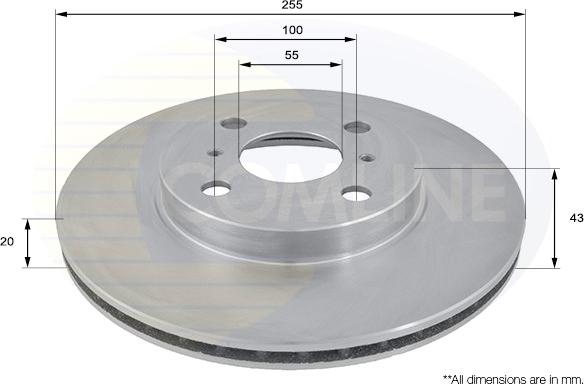 Comline ADC0194V - Тормозной диск autosila-amz.com