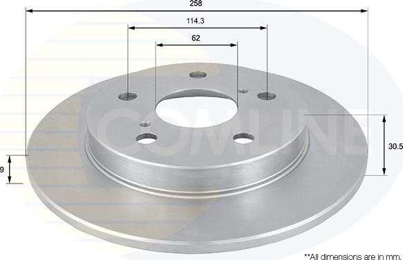 Comline ADC01145 - Тормозной диск autosila-amz.com