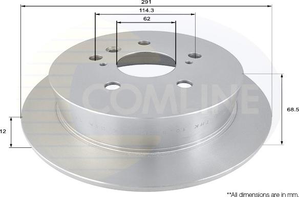 Comline ADC01102 - Тормозной диск autosila-amz.com