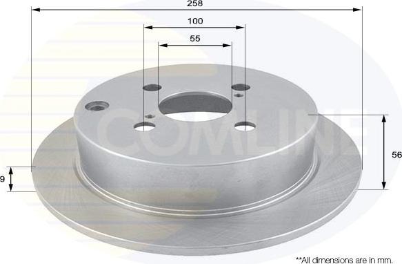 Comline ADC01115 - Тормозной диск autosila-amz.com