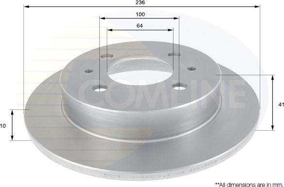 Comline ADC0356 - Тормозной диск autosila-amz.com