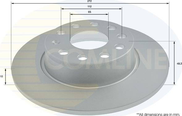 Comline ADC1497 - Тормозной диск autosila-amz.com