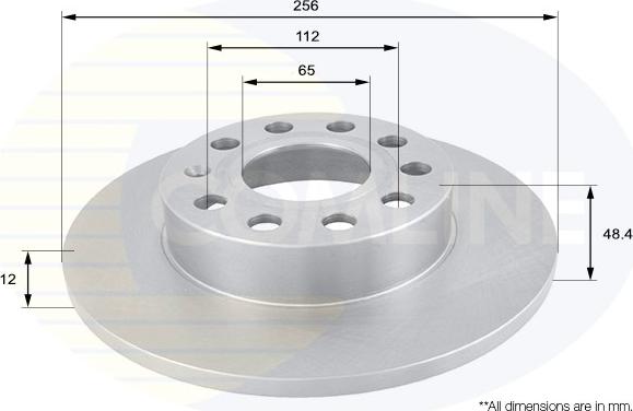 Comline ADC1448 - Тормозной диск autosila-amz.com