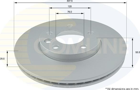 Comline ADC1451V - Тормозной диск autosila-amz.com