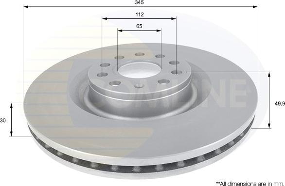 Comline ADC1469V - Тормозной диск autosila-amz.com