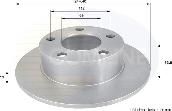 Comline ADC1427 - Тормозной диск autosila-amz.com