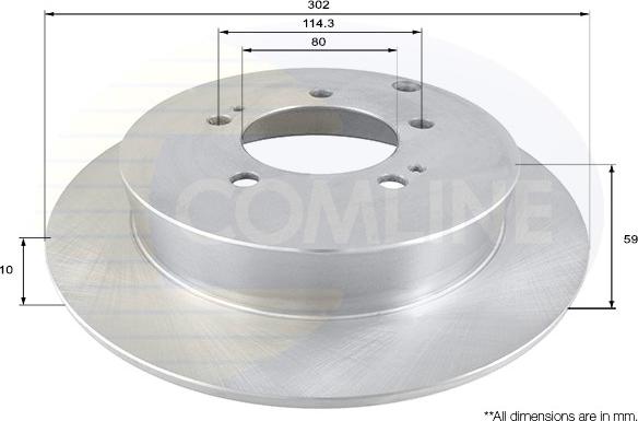 Comline ADC1586 - Тормозной диск autosila-amz.com