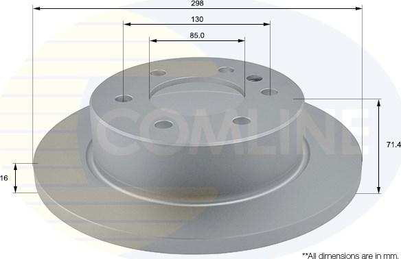 Comline ADC1639 - Тормозной диск autosila-amz.com