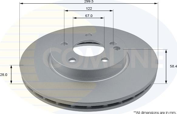 Comline ADC1627V - Тормозной диск autosila-amz.com