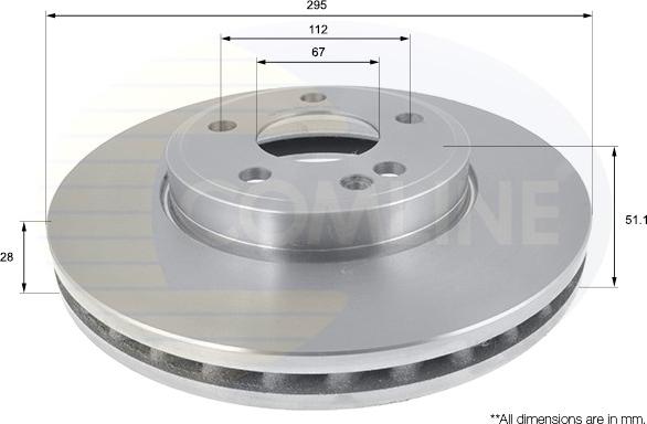 Comline ADC1678V - Тормозной диск autosila-amz.com