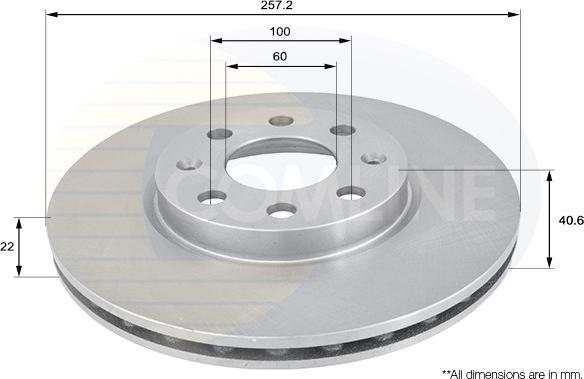 Comline ADC1138V - Тормозной диск autosila-amz.com