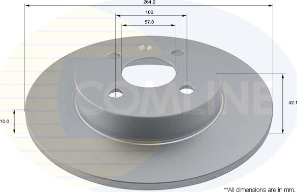 Comline ADC1133 - Тормозной диск autosila-amz.com