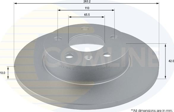 Comline ADC1121 - Тормозной диск autosila-amz.com