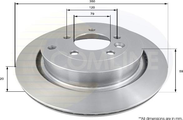 Comline ADC1324V - Тормозной диск autosila-amz.com