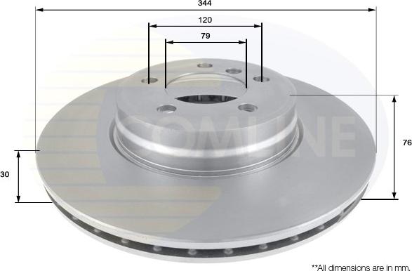 Comline ADC1322V - Тормозной диск autosila-amz.com