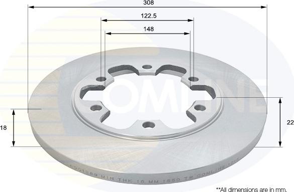 Comline ADC1269 - Тормозной диск autosila-amz.com