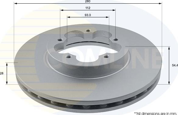 Comline ADC1234V - Тормозной диск autosila-amz.com