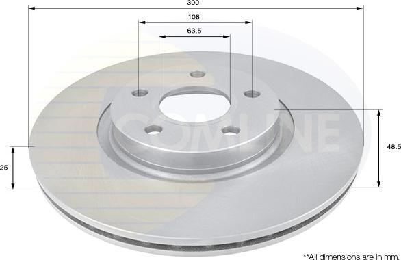 Comline ADC1227V - Тормозной диск autosila-amz.com
