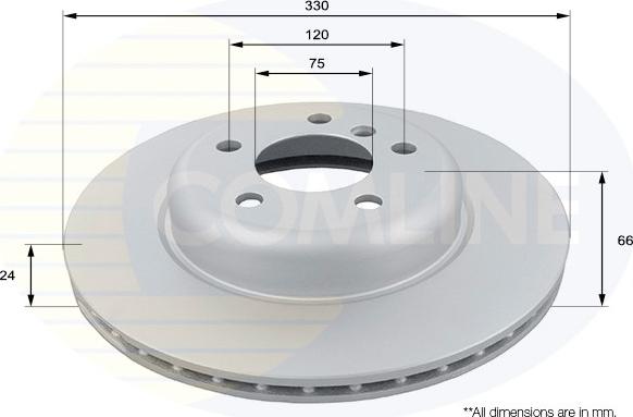 Comline ADC1781V - Тормозной диск autosila-amz.com