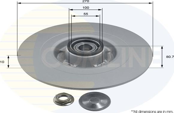 Comline ADC3003 - Тормозной диск autosila-amz.com