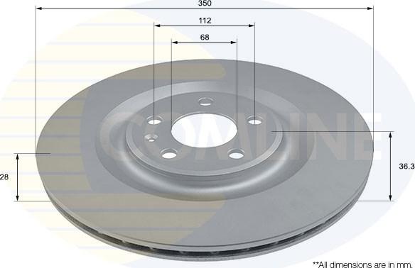 Comline ADC2963V - Тормозной диск autosila-amz.com