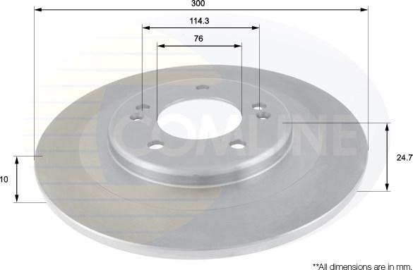 Comline ADC2411 - Тормозной диск autosila-amz.com