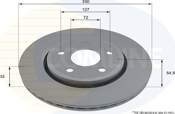 Comline ADC2894V - Тормозной диск autosila-amz.com