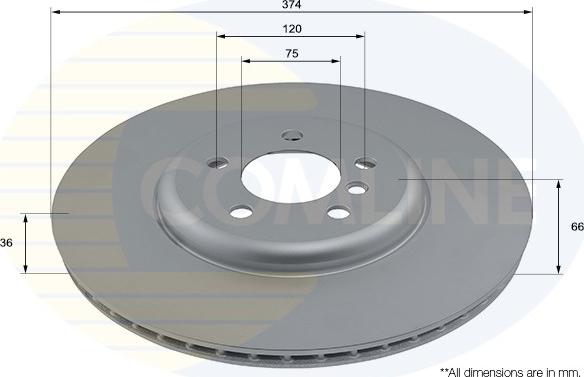 Comline ADC2891VR - Тормозной диск autosila-amz.com