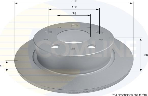 Comline ADC2835 - Тормозной диск autosila-amz.com