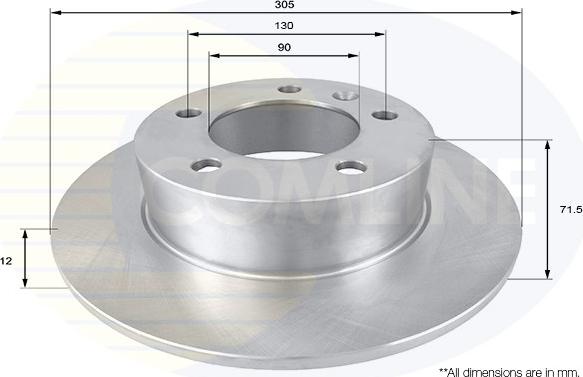 Comline ADC2700 - Тормозной диск autosila-amz.com