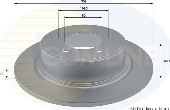 Comline ADC2722 - Тормозной диск autosila-amz.com