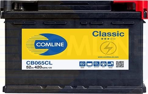 Comline CB065CL - Стартерная аккумуляторная батарея, АКБ autosila-amz.com