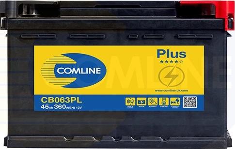 Comline CB063PL - Стартерная аккумуляторная батарея, АКБ autosila-amz.com