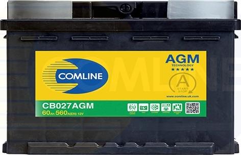 Comline CB027AGM - Стартерная аккумуляторная батарея, АКБ autosila-amz.com