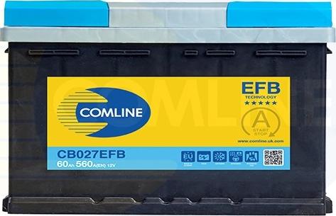 Comline CB027EFB - Стартерная аккумуляторная батарея, АКБ autosila-amz.com