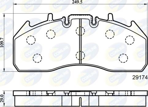 Comline CBP9078MK - Тормозные колодки, дисковые, комплект autosila-amz.com