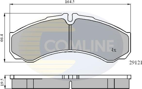 Comline CBP0931 - Тормозные колодки, дисковые, комплект autosila-amz.com