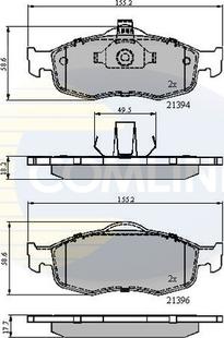 Comline CBP0514 - Тормозные колодки, дисковые, комплект autosila-amz.com