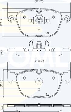 Comline CBP06003 - Тормозные колодки, дисковые, комплект autosila-amz.com