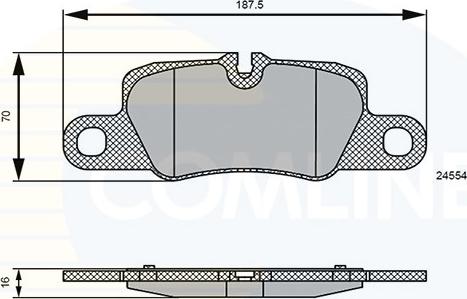 Comline CBP06123 - Тормозные колодки, дисковые, комплект autosila-amz.com