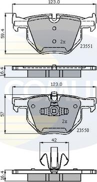 Comline CBP01671 - Тормозные колодки, дисковые, комплект autosila-amz.com