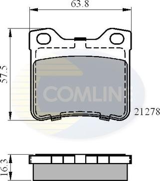 Comline CBP01060 - Тормозные колодки, дисковые, комплект autosila-amz.com
