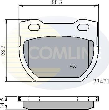 Comline CBP01078 - Тормозные колодки, дисковые, комплект autosila-amz.com