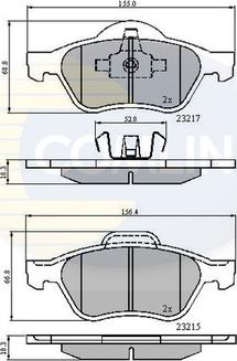 Comline CBP01115 - Тормозные колодки, дисковые, комплект autosila-amz.com