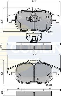 Comline CBP01137 - Тормозные колодки, дисковые, комплект autosila-amz.com